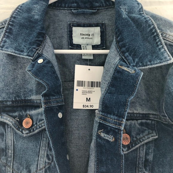 Distressed Denim Jacket - Picture 6 of 8